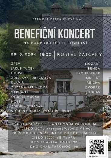 Benefiční koncert na podporu obětí povodní v Žatčanech